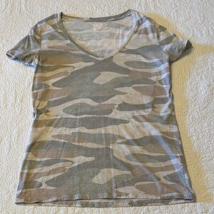 Victoria's Secret Camouflage V-Neck Tee